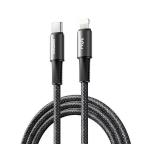 Data kabl REMAX Velocity CB25 Fast charging 30W Type C na iPhone lightning 1.2M crni cena 1500 din slika