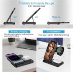 Desktop drzac za mobilni telefon Z5G 3u1 (wireless punjac za mobilni telefon, slusalice i Apple smart watch) slika 9