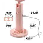 Drzac za mobilni sa LED rasvetom makeup K5 pink slika 3