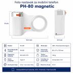 Foto nastavak za mobilni telefon PH-80 magnetic crni slika 6
