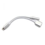Iphone lightning adapter za slusalice i punjenje srebrni cena 2000 din slika