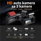 Kamera za Auto DashCam 3u1 JWD 1080P crna slika 2
