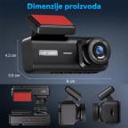 Kamera za Auto DashCam 3u1 JWD 1080P crna slika 7
