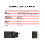 Kucni punjac Fantech CWG301 2xPD + QC 65W crni slika 6