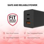 Kucni punjac Fantech CWG301 2xPD + QC 65W crni slika 7