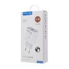 Kucni punjac KONFULON C69A+DC05 QC 15W, USB na iPhone lightning beli 1m slika 4