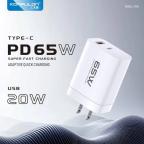 Kucni punjac KONFULON C99Q PD 65W, QC 30W beli slika 2