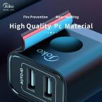 Kucni punjac KONFULON JK72, 2xUSB, 2.4A,12W, sa micro USB kablom beli slika 2