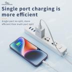 Kucni punjac KONFULON JK77 2.4A sa iPhone lightning kablom beli 1m slika 5