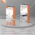 Kucni punjac KONFULON JK90 + DC65 PD20W sa kablom USB na Type C beli slika 3