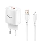 Kucni punjac KONFULON JK90+DC64 PD20W sa USB na iPhone lightning beli cena 3000 din slika