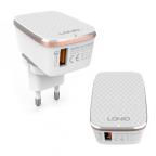 Kucni punjac LDNIO A1204Q Quick Charge 3.0 USB 5V 2.4A sa type C kablom beli slika 2
