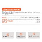 Kucni punjac LDNIO A2221 2xUSB, 12W sa iPhone lightning kablom beli slika 2