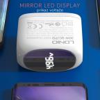 Kucni punjac LDNIO A2522C QC3.0, PD, PPS, LED Display, 30W sa Type C na iPhone lightning kablom beli slika 2