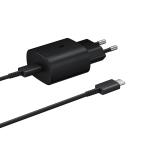 Kucni punjac PD Fast charger 25W za Samsung sa PD Type C kablom CE crni slika 2