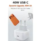 Kucni punjac PD Fast charger 40W za iPhone 17 CE beli slika 2