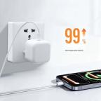 Kucni punjac PD Fast charger 40W za iPhone 17 CE beli slika 3