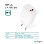 Kucni Punjac Pluginn AJ-18 QC3.0 18W beli CE slika 2