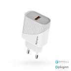 Kucni punjac Pluginn PI-D52S, QC3.0 18W sa lightning kablom beli CE cena 3000 din slika