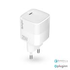 Kucni punjac Pluginn PI-D61S, PD3.0, PPS, 20W sa PD Type C kablom beli CE cena 3000 din slika