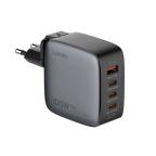 Kucni punjac sa adapterima LDNIO Q408 GaN PPS QC3.0 (30W), 3xPD3.0 (100W), 100W Max, a Type C na Type C kablom crni cena 8000 din slika