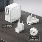 Kucni punjac sa adapterima LDNIO Q408 GaN PPS QC3.0 (30W), 3xPD3.0 (100W), 100W Max, a Type C na Type C kablom crni slika 8