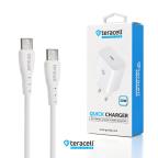 Kucni punjac Teracell Evolution TC-07 PD Fast charging  20W sa PD type C kablom beli CE slika 4