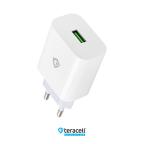 Kucni punjac Teracell Evolution TC-09 QC3.0 18W sa iPhone lightning kablom beli CE slika 2