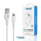 Kucni punjac Teracell Evolution TC-09 QC3.0 18W sa iPhone lightning kablom beli CE slika 4