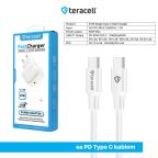 Kucni punjac Teracell Evolution TC-17GP, GaN, PPS, PD 3.0, 60W sa PD Type c kablom beli CE slika 5
