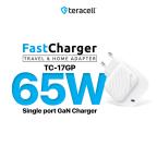 Kucni punjac Teracell Evolution TC-17GP, GaN, PPS, PD 3.0, 65W beli CE cena 5000 din slika