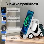 Kucni punjac Wireless 15W Viljuskar 5 u 1 beli slika 7