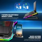 Laptop Cooler Fantech NC22 RGB crni slika 2