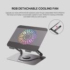 Laptop Cooler Fantech NC30 RGB sivi slika 6