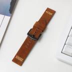 Pametni Sat Narukvica thread kozna za smart watch 22mm braon cena 4000 din slika