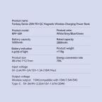 Power bank prenosiva baterija Magsafe REMAX RPP-509 Fantasy Series PD 20W + Wireless 15W Fast Charging 5000mAh beli slika 5