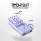 Power bank Prenosiva baterija Fantech S3 10000mAh, 10W  plavi slika 5