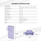 Power bank Prenosiva baterija Fantech S3 10000mAh, 10W  plavi slika 12