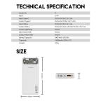 Power bank Prenosiva baterija Fantech T1 10000mAh QC, PD, 22.5W  beli slika 9