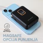 Power bank prenosiva baterija Oxpower PDW11 PD QC 22.5W 12000 mAh crna slika 2