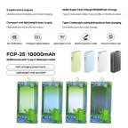Power bank prenosiva baterija REMAX FCP-25 Fast Charging 22.5W(teleskopski kabl) Type-C 10000mAh crni slika 3