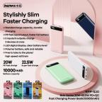 Power bank prenosiva baterija REMAX Bole Series RPP-520 PD20W+QC22.5W Fast Charging 10000mAh beli slika 2