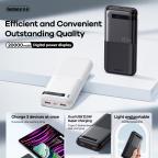 Power bank prenosiva baterija REMAX Piloteer Series RPP-72 20W+22.5W Fast Charging 20000mAh beli slika 3