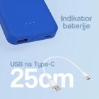 Power bank prenosiva baterija Magsafe PD 5000 mAh plava slika 3