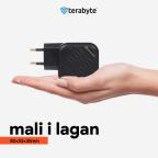 Punjac univerzalni Terabyte TR65W, GaN, PPS, PD 3.0, QC 3.0, 65W sa PD Type c kablom crni CE slika 3