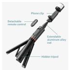 Selfie stick Q12S + tripod pink slika 7