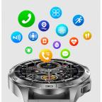Pametni Sat Smart Watch DT4 crni  (silikonska narukvica) slika 8