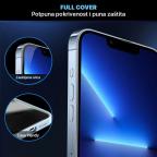 Zastitno Staklo Tempered glass 2.5D dust free Box za iPhone XR/11 6.1 crni slika 3