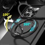 Maska Torbica CamShield Ring stand za iPhone 15 Pro Max 6.7 crna slika 5