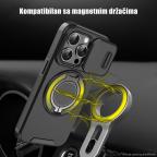 Maska Torbica CamShield Ring stand za iPhone 15 Pro Max 6.7 crna slika 6